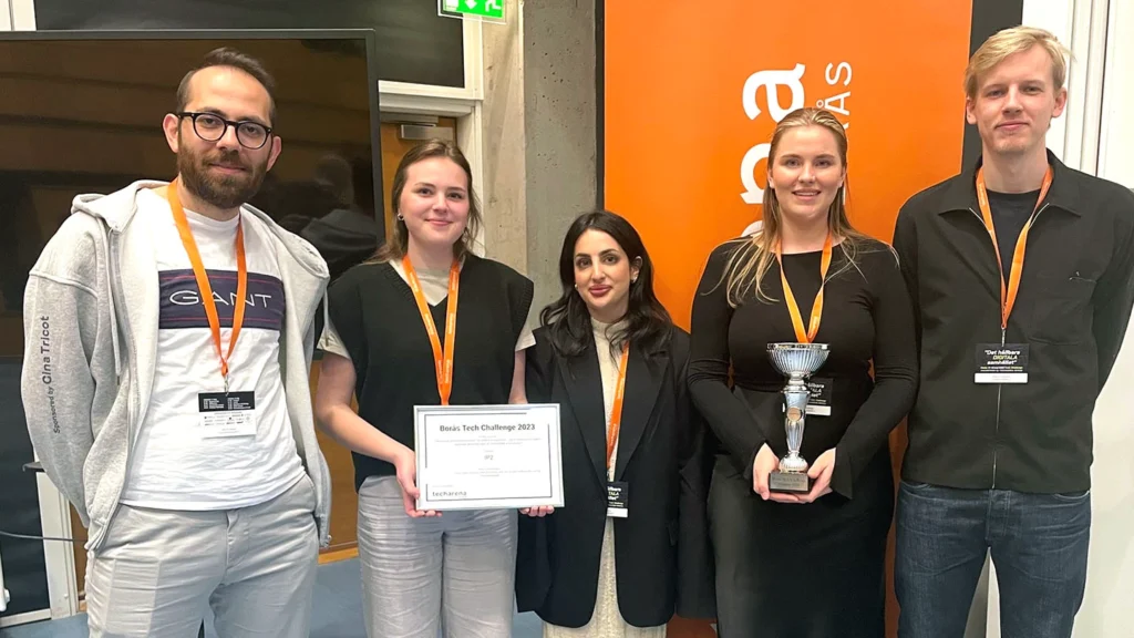 Innovationsprojekt 2, studenter från systemvetarutbildningen på Högskolan i Borås, kategori: Personliga informationssystem för hållbar konsumtion.
